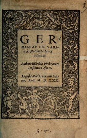 Germaniae Ex Variis scriptoribus perbreuis explicatio