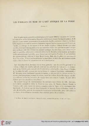 Les fouilles de Suse et l’art antique de la Perse, [1]