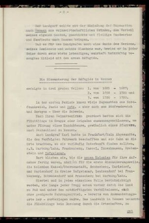 Die Einwanderung der Réfugiés in Hessen