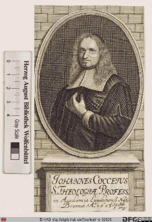 Bildnis Johannes Coccejus (eig. Coch oder Cock)
