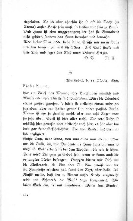 65 Wandsbeck, d. 11. Novbr. 1800.