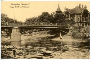 Spremberg. Lange Brücke mit Postamt