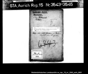 Die dem Clas Becker Gödecken in Berdum erteilte Erlaubnis zum Kramhandel und zur Schankwirtschaft