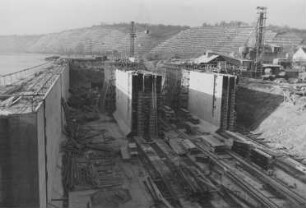 Baustelle Schleuse Hofen/Neckar