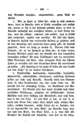 Rathschläge bezüglich der Auswanderung