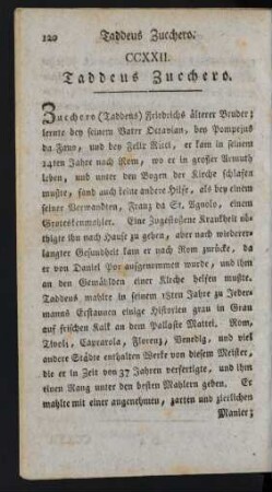 CCXXII. Taddeus Zucchero