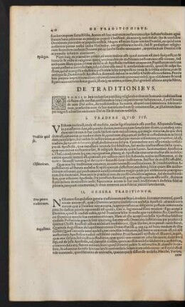 De Traditionibus.