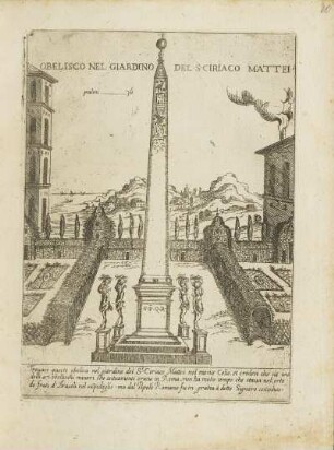 Obelisco Nel Giardino Del S Ciriaco Mattei