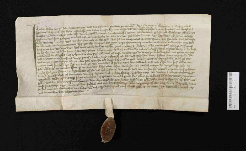 Priorin Bet Kellner und der Konvent reversieren für den Hof mit Zugehörden, den sie an Conrad Müller als Lehen für ein Leibgeding vergeben haben.