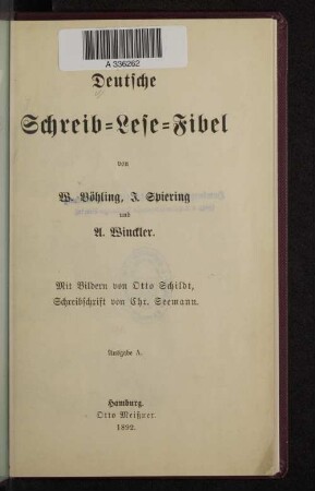 Deutsche Schreib-Lese-Fibel