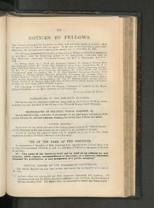 Notices To Fellows.