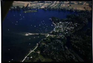 Plittersdorf: Baggersee mit Insel, Goldkanal bei Plittersdorf