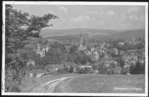 Eibenstock. Blick auf Eibenstock