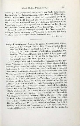 253-255 [Rezension] Heilige Überlieferung