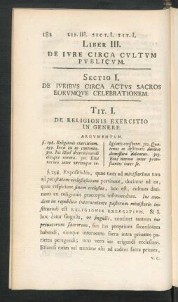 Liber III. De Iure Circa Cultum Publicum