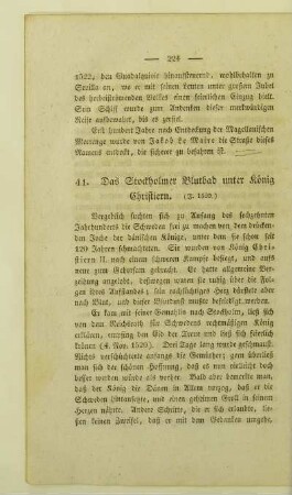 41. Das Stockholmer Blutbad unter König Christiern