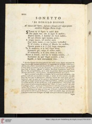 Sonetto di Doriclo Dioneo