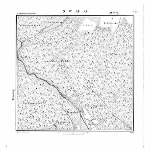 Kartenblatt SW XII 41 Stand 1837