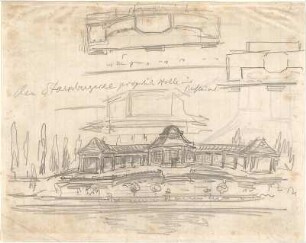 Hildebrand, Adolf von; Starnberger See; Restaurant am See - Teilgrundrisse (Ansicht)
