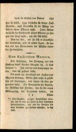 Vom Kaiserthum Marocco