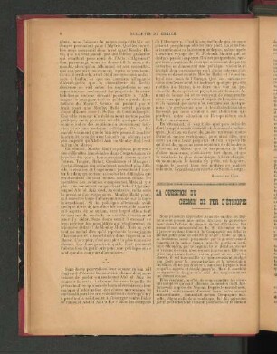 La Question Du Chemin De Fer D'Éthiopie.