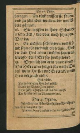 Der 41. Psalm. - Der 50. Psalm.