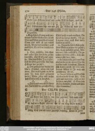 Der CXLVII Psalm.