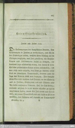 Junius und Julius 1799