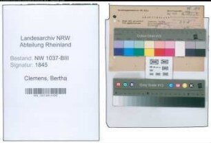 Entnazifizierung Bertha Clemens , geb. 12.10.1882 ()