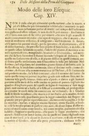 Cap. XIV. Modo delle loro Esequie