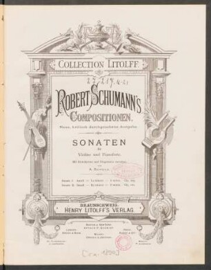Sonate I. : a-Moll, la mineur, A minor ; op. 105