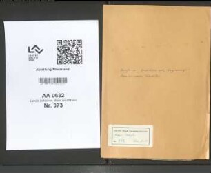 Briefe und Beschlüsse des Regierungskommissars Rudler
