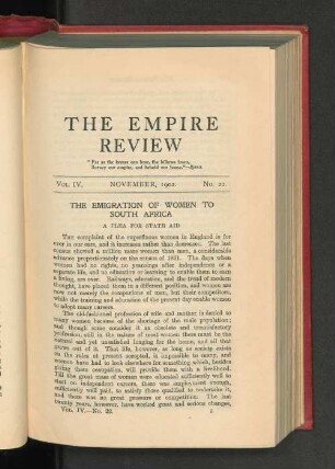 Vol. IV. November 1902. No. 22.