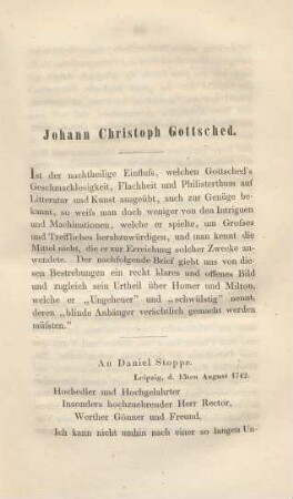 Johann Christoph Gottsched