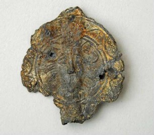 Fragment eines Schwertes mit Rundschild, wohl Pilgerzeichen vom Mont Saint Michel