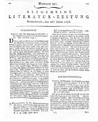 Lesche, C. E.: Moralische Erzählungen. - Leipzig : Heinsius, 1788