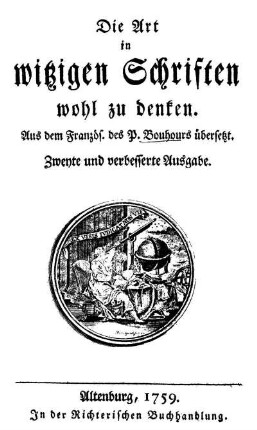 Die Art in witzigen Schriften wohl zu denken