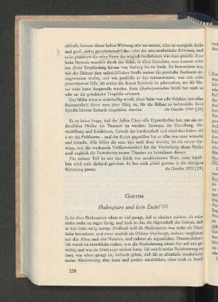 Shakespeare und keine Ende!