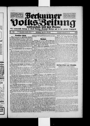 Beckumer Volks-Zeitung. 1921-1930