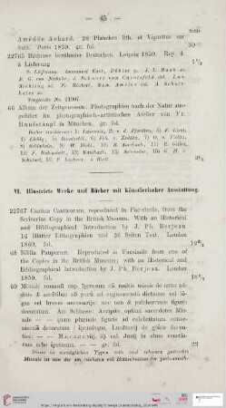 VI. Illustrierte Werke und Bücher mit künstlerischer Ausstattung (Nr. 22767 - 22804)