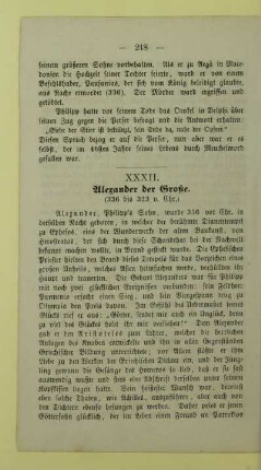 XXXII. Alexander der Große. (336 bis 323 v. Chr.)