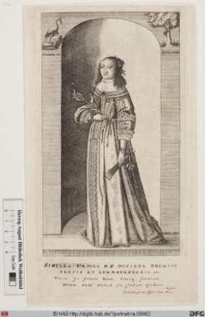 Bildnis Sibylla Ursula, Herzogin von Schleswig-Holstein-Glücksburg, geb. Prinzessin von Braunschweig-Wolfenbüttel