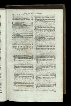 Index Argumentorum Sabbatinarum Quaestionum D. Rofredi Beneventani
