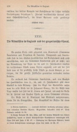 430-443 Die Ritualisten in England und der gregorianische Choral : II.