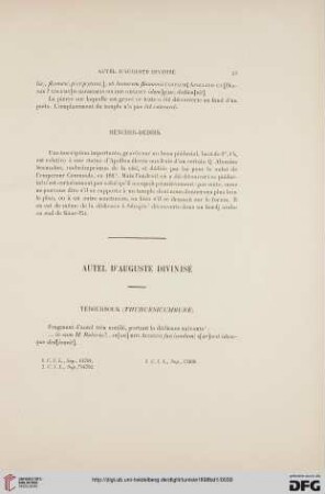 Autel d’Auguste divinisé