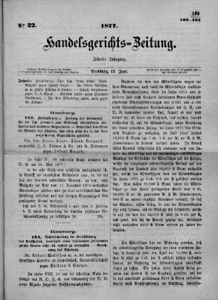 No. 22. 13. Juni 1877