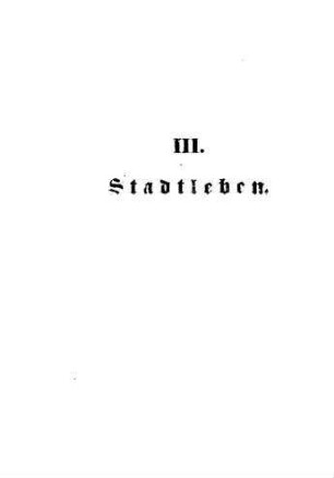 III. Stadtleben