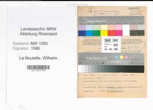 Entnazifizierung Wilhelm La Noutelle , geb. 18.08.1896 (Malermeister)