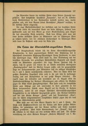 157-160, Die Taten der österreichisch-ungarischen Flotte