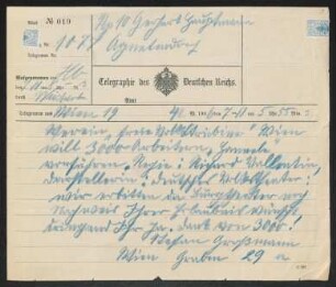 Brief von Stefan Großmann an Gerhart Hauptmann